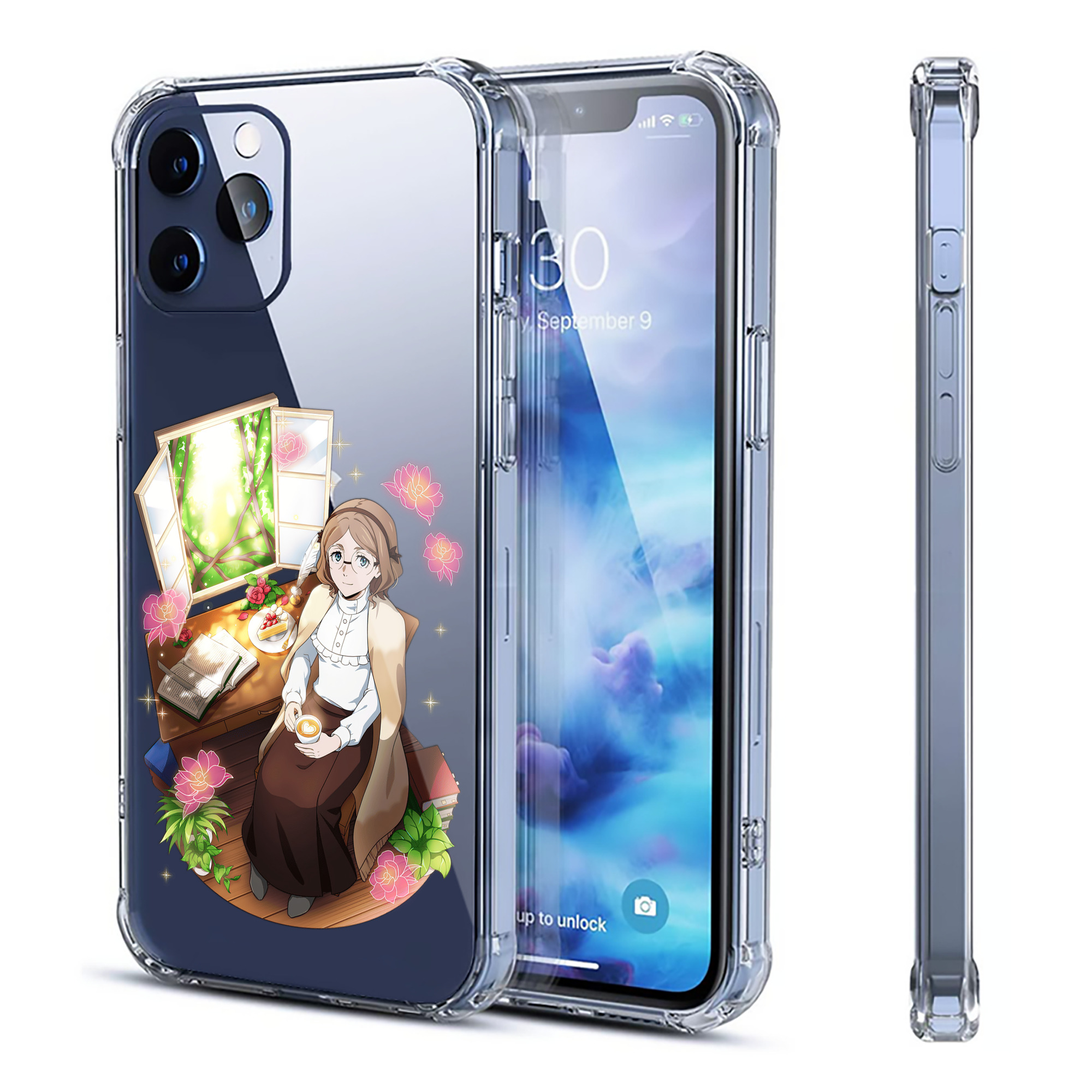 （画像用） 文豪ストレイドッグス Bungo Stray Dogs 【iPhone 12シリーズ対応】透明スマホケース（クリアソフトケース）